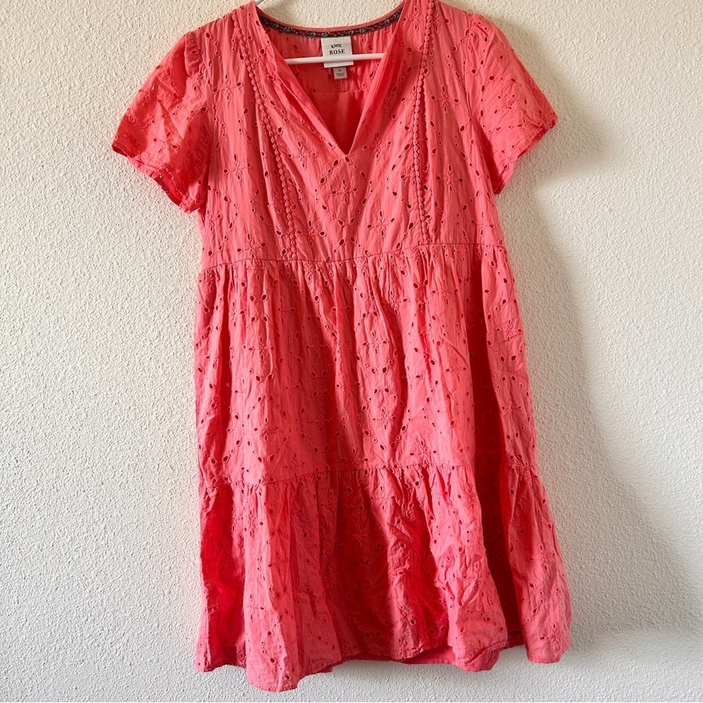 Knox Rose Eyelet Dress Women’s Small Prairie Cottagecore Coquette Prairie Party